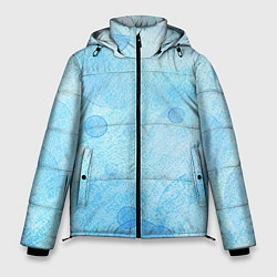 Куртка зимняя мужская Пузыри воздуха, цвет: 3D-черный