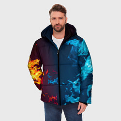 Куртка зимняя мужская Лёд и Пламя Black, цвет: 3D-черный — фото 2