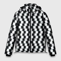 Мужская зимняя куртка Шахматная Иллюзия Искажения