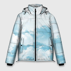 Куртка зимняя мужская Плотные облака, цвет: 3D-светло-серый