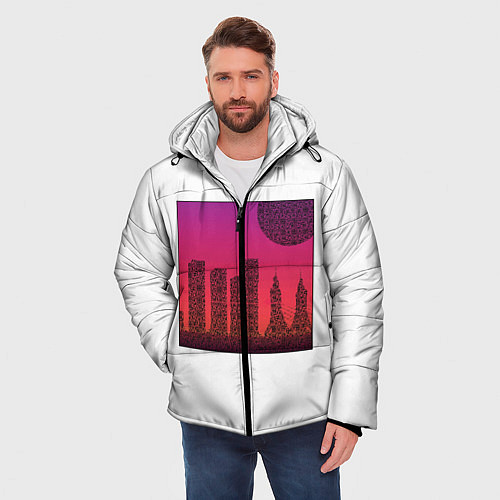 Мужская зимняя куртка QR-Town / 3D-Черный – фото 3