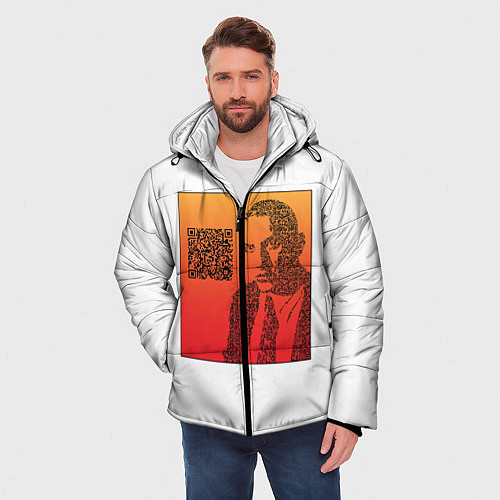 Мужская зимняя куртка QR Маяковский / 3D-Черный – фото 3