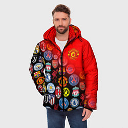 Куртка зимняя мужская МАНЧЕСТЕР ЮНАЙТЕД FCMU, цвет: 3D-красный — фото 2