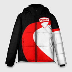 Куртка зимняя мужская DUCATI LOGO STYLE DESIGN, цвет: 3D-черный