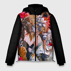 Куртка зимняя мужская Чжун Ли в цветах Genshin impact, цвет: 3D-черный