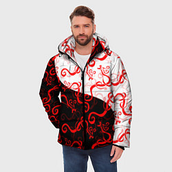 Куртка зимняя мужская ТОКИЙСКИЕ МСТИТЕЛИ TOKYO REVENGERS ДРАКЕН ИНЬ И ЯН, цвет: 3D-красный — фото 2