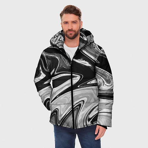 Мужская зимняя куртка Abstraction vanguard / 3D-Черный – фото 3