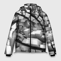 Мужская зимняя куртка Геометрическая объёмная абстракция