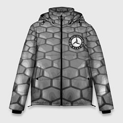 Куртка зимняя мужская Mercedes-Benz pattern, цвет: 3D-черный