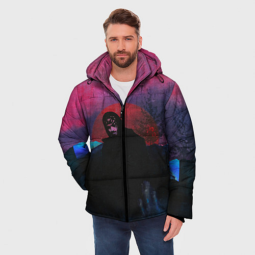 Мужская зимняя куртка Mnogoznaal art / 3D-Красный – фото 3