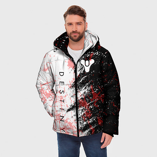 Мужская зимняя куртка Destiny Кровавые пятна / 3D-Черный – фото 3