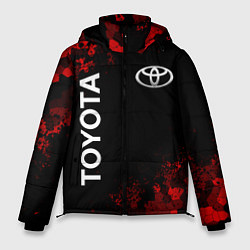 Куртка зимняя мужская TOYOTA MILITARY PIXEL BLACK RED, цвет: 3D-красный