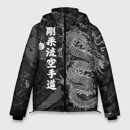 Мужская зимняя куртка Токийский Дракон Иероглифы Dragon Japan / 3D-Красный – фото 1