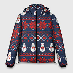 Куртка зимняя мужская Christmas Background, цвет: 3D-светло-серый