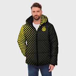 Куртка зимняя мужская Borussia gradient theme, цвет: 3D-черный — фото 2