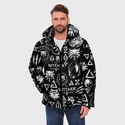Куртка зимняя мужская ВЕДЬМАК ЛОЛГОБОМБИНГ THE WITCHER, цвет: 3D-светло-серый — фото 2