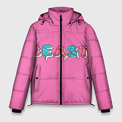 Куртка зимняя мужская Mr Beast Donut Pink edition, цвет: 3D-красный