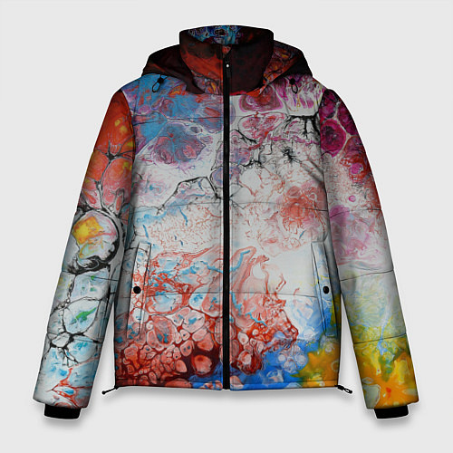 Мужская зимняя куртка ЦветоТрэш / 3D-Красный – фото 1