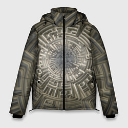 Куртка зимняя мужская Коллекция Journey Вниз по спирали 599-2, цвет: 3D-светло-серый