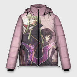 Куртка зимняя мужская Code Geass, Лелуш Ламперуж и C C, цвет: 3D-светло-серый