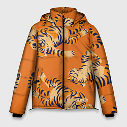 Мужская зимняя куртка Тигр паттерн