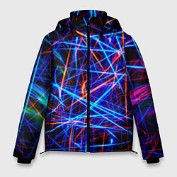 Мужская зимняя куртка NEON LINES Glowing Lines Effect