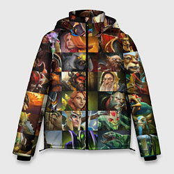 Куртка зимняя мужская HEROES DOTA 2 ПЕРСОНАЖИ ДОТА 2, цвет: 3D-светло-серый