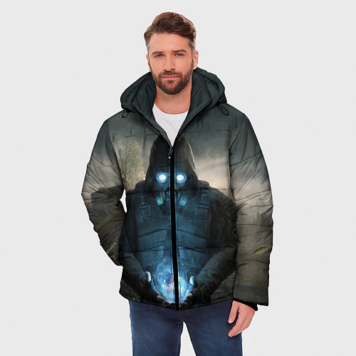 Мужская зимняя куртка Сталкер2 Одиночка / 3D-Черный – фото 3
