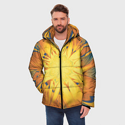 Куртка зимняя мужская Солнечный цветок Абстракция 535-332-32, цвет: 3D-черный — фото 2