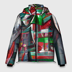 Куртка зимняя мужская Бодрый Новый год, цвет: 3D-светло-серый