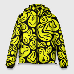 Куртка зимняя мужская The Смайлики, цвет: 3D-черный