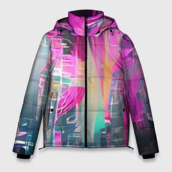 Куртка зимняя мужская Кибер романтика, цвет: 3D-светло-серый