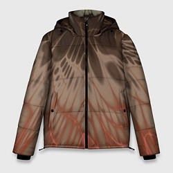 Мужская зимняя куртка Коллекция Rays Лучи Коричневый Абстракция 662-27-w