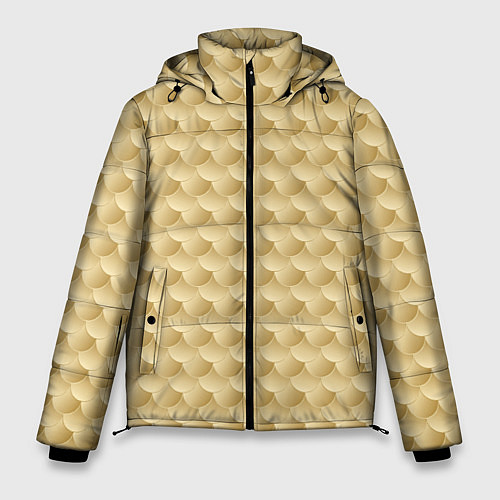 Мужская зимняя куртка Золотая Рыбка чешуя / 3D-Светло-серый – фото 1