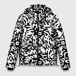 Куртка зимняя мужская Стиль QR код, цвет: 3D-черный