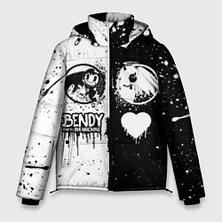 Куртка зимняя мужская BLACK AND WHITE BENDY AND THE INK MACHINE, цвет: 3D-черный