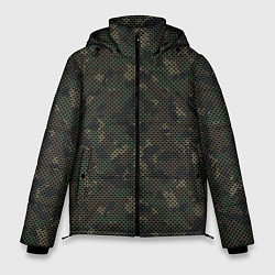 Куртка зимняя мужская Камуфляж: лесной, цвет: 3D-черный