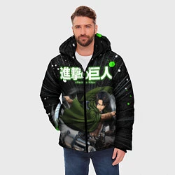 Куртка зимняя мужская Levi Атака Титанов В атаке, цвет: 3D-светло-серый — фото 2