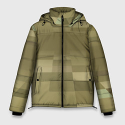 Куртка зимняя мужская Пиксельный военный фон, цвет: 3D-светло-серый