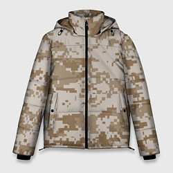 Куртка зимняя мужская Пустынный Милитари, цвет: 3D-черный
