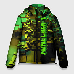 Куртка зимняя мужская Minecraft, pattern 2022, цвет: 3D-черный