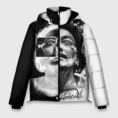 Мужская зимняя куртка Salvador Dali - Сальвадор Дали / 3D-Светло-серый – фото 1