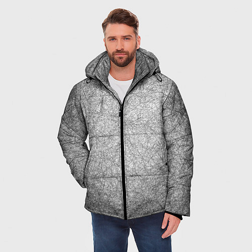 Мужская зимняя куртка Коллекция Get inspired! Абстракция Fl-158 / 3D-Черный – фото 3