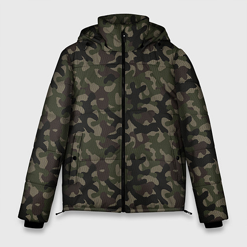 Мужская зимняя куртка Лесной Охотничий Камуфляж / 3D-Светло-серый – фото 1