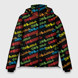Куртка зимняя мужская Спортивный Болид, цвет: 3D-черный