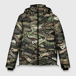 Куртка зимняя мужская Именной камуфляж Санёк, цвет: 3D-светло-серый