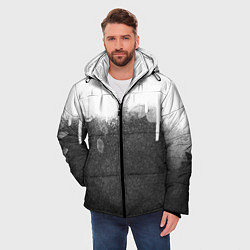 Куртка зимняя мужская Коллекция Get inspired! Абстракция Wp-fl-158-f-r-6, цвет: 3D-светло-серый — фото 2