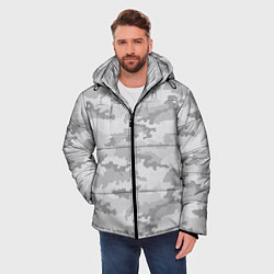 Куртка зимняя мужская Городской Абстрактный Камуфляж, цвет: 3D-светло-серый — фото 2