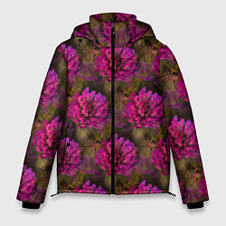 Мужская зимняя куртка Полевые цветы паттерн