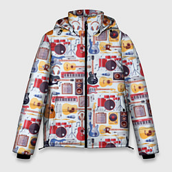 Куртка зимняя мужская Рок Музыкант, цвет: 3D-красный
